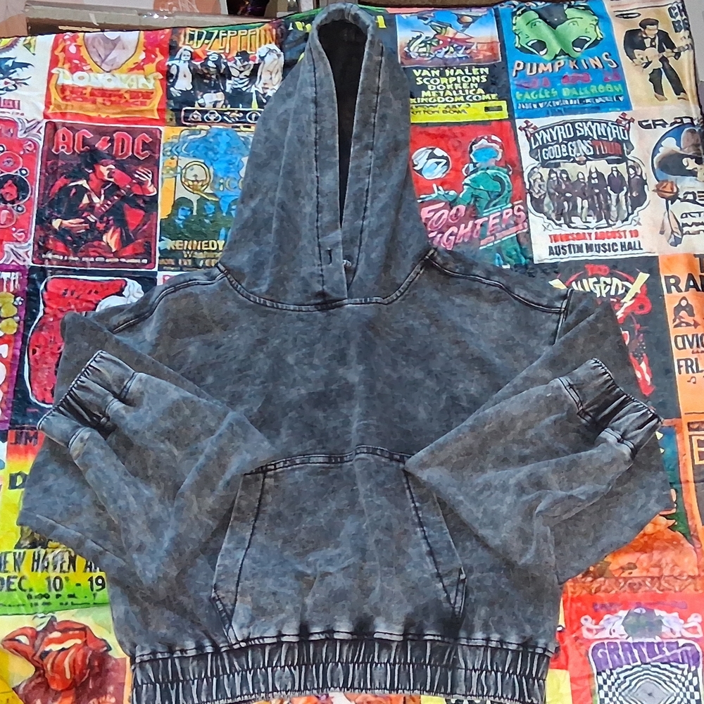 Vanilla Star Black and Gray Hoodie